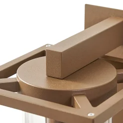 udendørs væglampe Ferda, sensor, hængende, brun, IP44^Lucande Discount