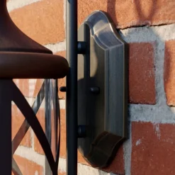 udendørs væglampe Marcellino, rust, metal, glas^Lucande New