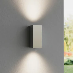 udendørs væglampe Tavi, 15 cm, sølv, Bridgelux LED^Lucande Hot