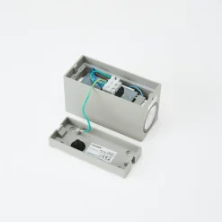 udendørs væglampe Tavi, 15 cm, sølv, Bridgelux LED^Lucande Hot