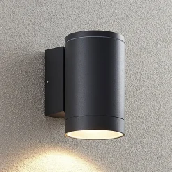 Lucande Terrassebelysning|Væglamper>udendørs væglampe Thomke, 1 lyskilde, antracit aluminium