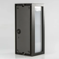 Lucande udendørs væglampe Tame, antracit, metal, 25 cm