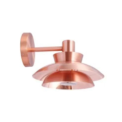 udendørs væglampe Thais, kobberfarvet, stål^Lucande Discount