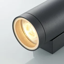 udendørs væglampe Thomke, 2 lyskilder, antracit, aluminium^Lucande Sale