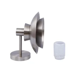 udendørs væglampe Thais, stål, Ø 25 cm^Lucande