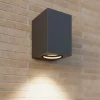 udendørs væglampe Xava, downlight, antracit, GU10^Lucande Hot