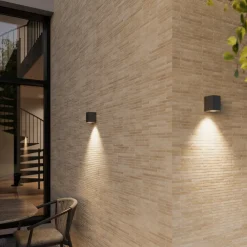 udendørs væglampe Xava, downlight, antracit, GU10^Lucande Hot