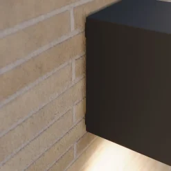 udendørs væglampe Xava, downlight, antracit, GU10^Lucande Hot