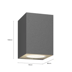 udendørs væglampe Xava, downlight, antracit, GU10^Lucande Hot