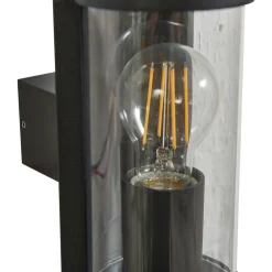 udendørs væglampe Zanta, højde 19,7 cm, IP65, sort^Lucande Clearance