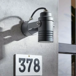 udendørs vægspot Galina, grå, aluminium, 11,2 cm høj^Lucande Online