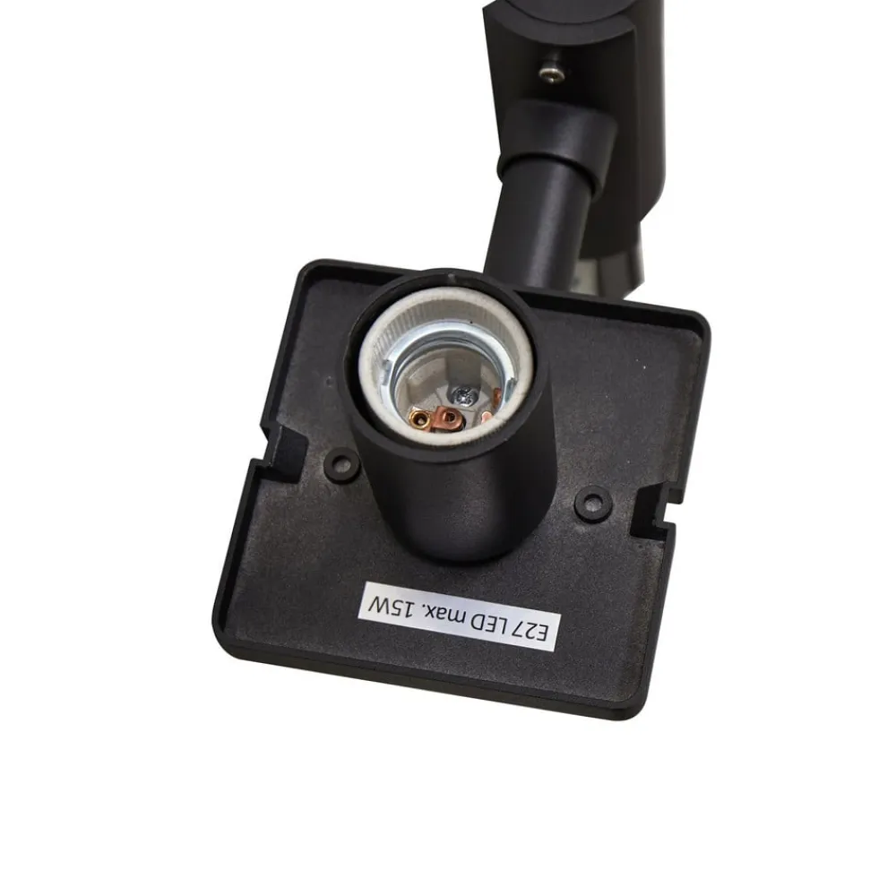 Lucande Lygtepæle>udendørslampe Siveta, 240 cm, 2 lyskilder, sort, E27, IP65