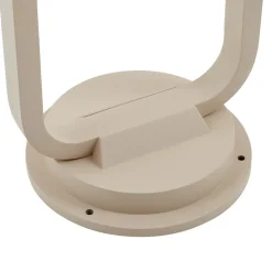 Lucande vejlampe Chandan, 90 cm, beige, metal, IP54