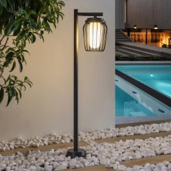 vejlampe Chandan, 100 cm, sort, aluminium^Lucande Best