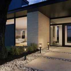 Lucande Terrassebelysning|Gadebelysning>vejlampe Ferda, 60 cm, antracit, IP44