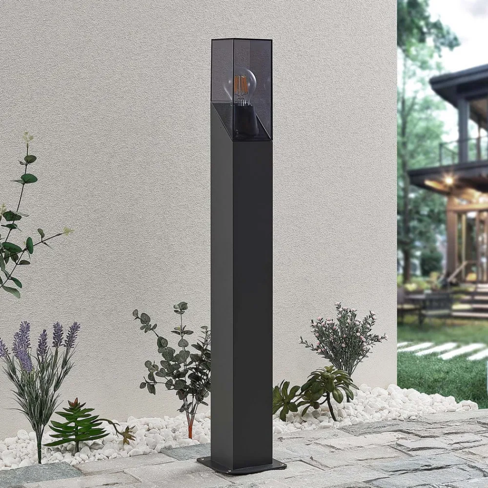 Lucande vejlampe Fiola, 80 cm, antracit, IP54