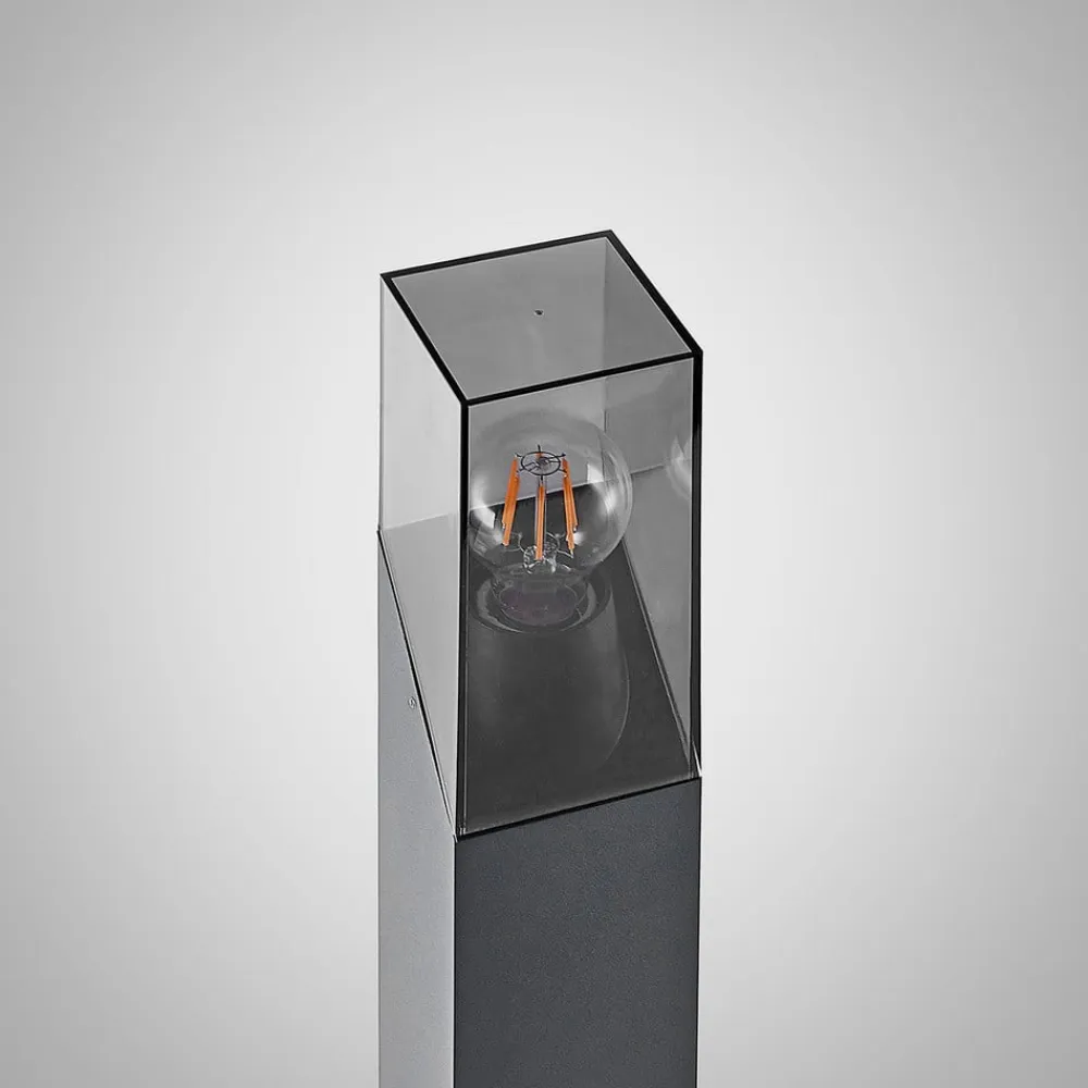 Lucande vejlampe Fiola, 80 cm, antracit, IP54