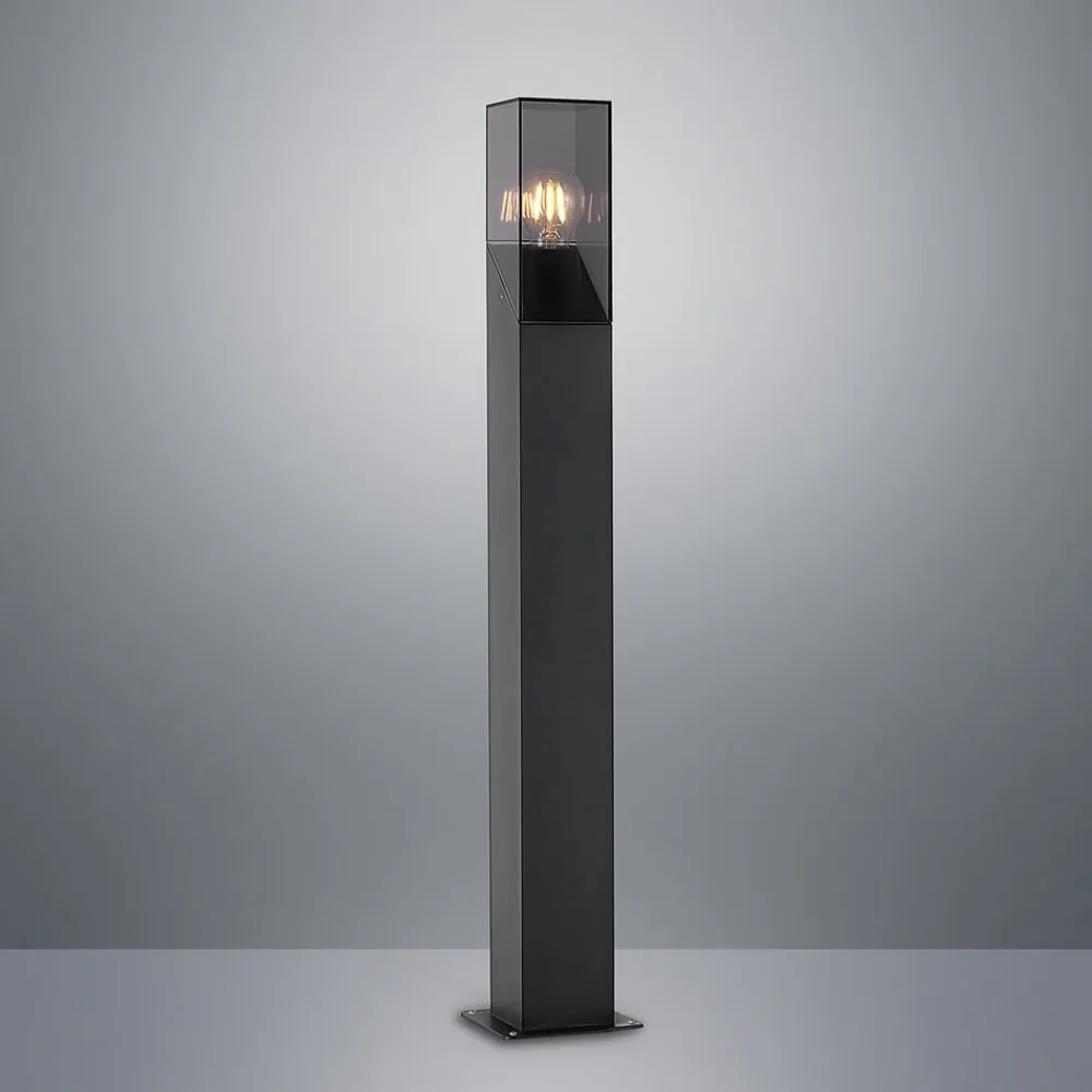 Lucande vejlampe Fiola, 80 cm, antracit, IP54