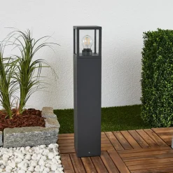 Lucande Terrassebelysning|Gadebelysning>vejlampe Klemens, 65 cm, antracit, metal, E27