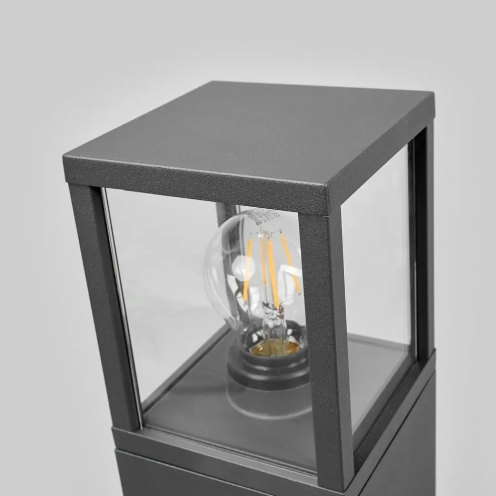 Lucande Terrassebelysning|Gadebelysning>vejlampe Klemens, 65 cm, antracit, metal, E27