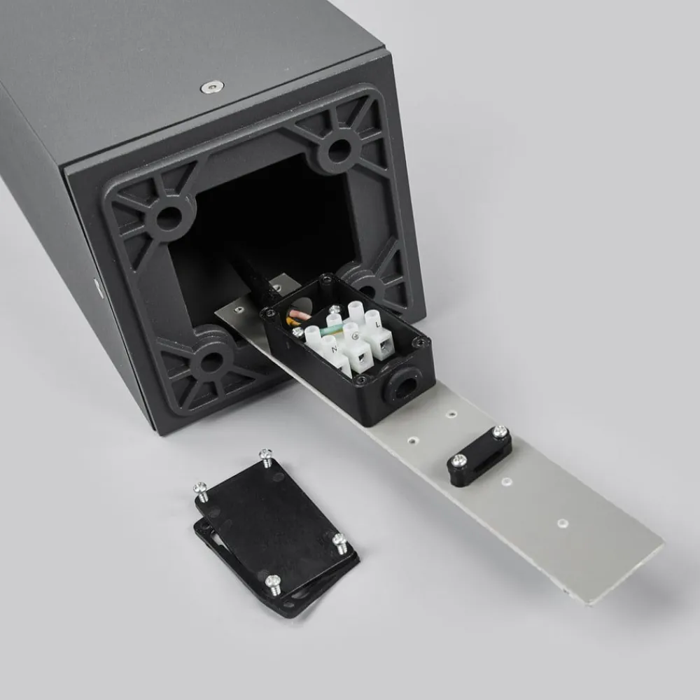 Lucande Terrassebelysning|Gadebelysning>vejlampe Klemens, 65 cm, antracit, metal, E27