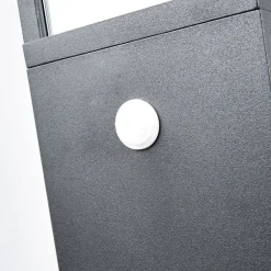 Lucande vejlampe Klemens, 90 cm, sensor, antracit, E27