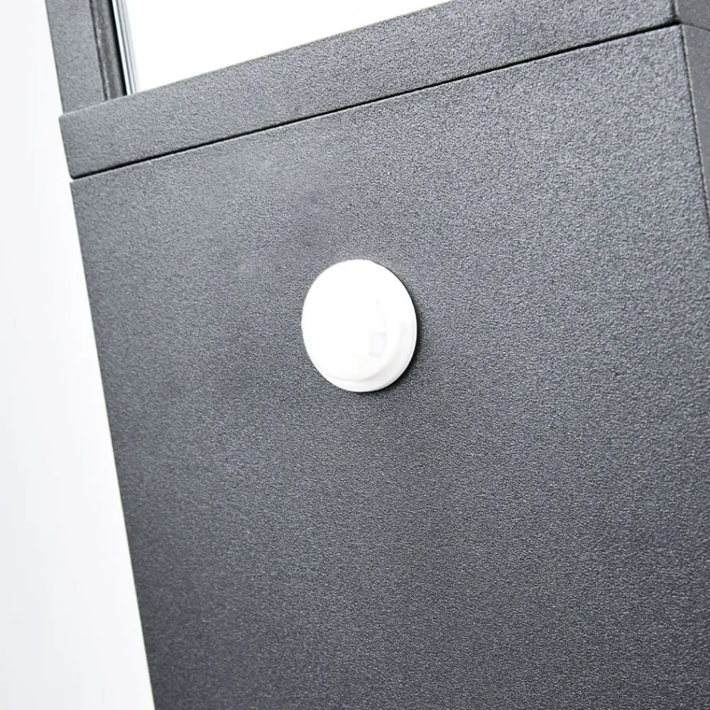 Lucande vejlampe Klemens, 90 cm, sensor, antracit, E27