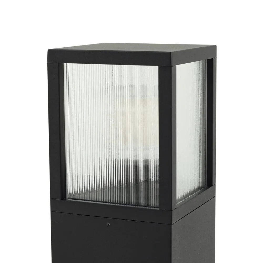 Lucande Terrassebelysning|Gadebelysning>vejlampe Klemens, 90 cm, sort, metal, IP54