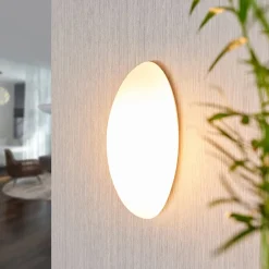 væglampe Jemima, 24 cm, glas, elliptisk^Lucande Clearance