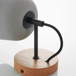 væglampe Kalinda, sæt med 2, grå, beton, E14^Lucande Online