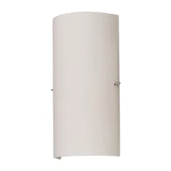 Lucande væglampe Sidra, højde 28 cm, glas, halvcirkelformet