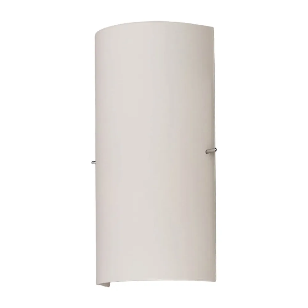 Lucande væglampe Sidra, højde 28 cm, glas, halvcirkelformet