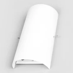 Lucande væglampe Sidra, højde 28 cm, glas, halvcirkelformet