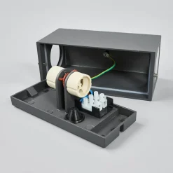 væglampe Xava, op/ned, antracit, 2 lyskilder, GU10^Lucande New