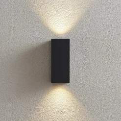 Lucande vægspot Lavina, 17 cm, antracit, 2 lyskilder, 4 stk