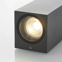 Lucande vægspot Lavina, 17 cm, antracit, 2 lyskilder, 4 stk