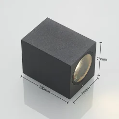 vægspot Lavina, 10 cm, antracit, GU10, 1 lyskilde.^Lucande Hot