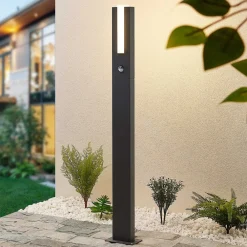 Lucande Virgalia LED-vejlampe, bevægelsessensor, 100 cm, IP54