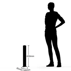 Virgalia LED-vejlampe, bevægelsessensor, 65 cm, IP54^Lucande Discount