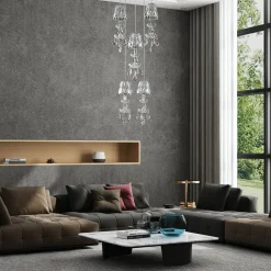 Yasanie LED-pendellampe, 5 lyskilder, rund^Lucande Hot