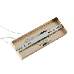 Lucande -pendel Naelen, guld/amber, 125 cm, glas, G9