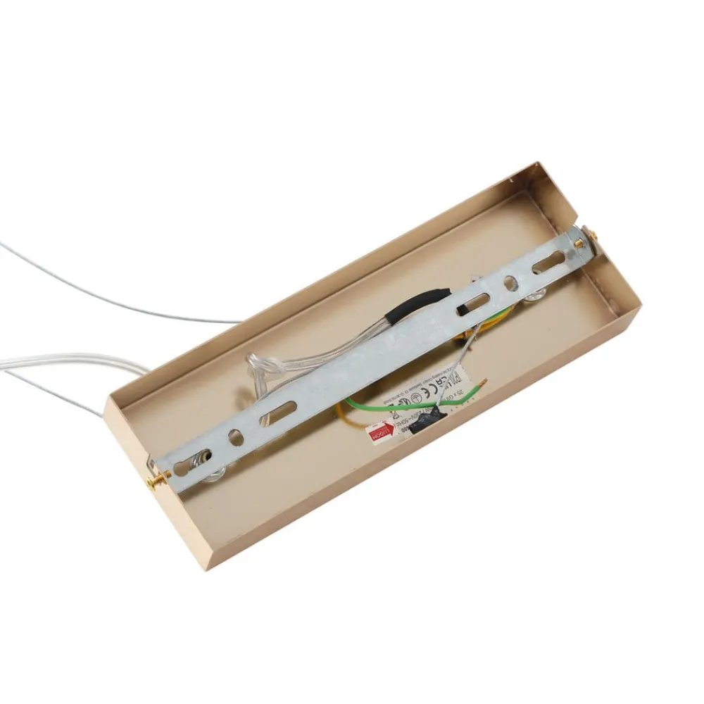 Lucande -pendel Naelen, guld/amber, 125 cm, glas, G9