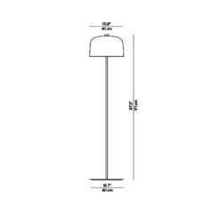 Luceplan Zile gulvlampe, mat sort
