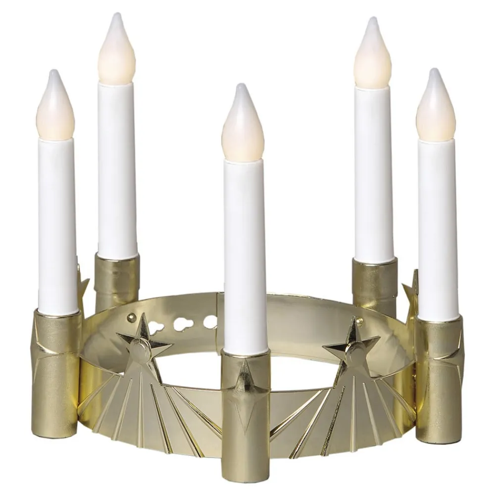 STAR TRADING Lucia-krone m. LED og fem lysk.