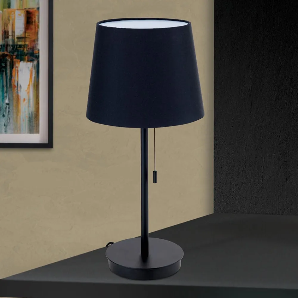 ORION Ludwig bordlampe med USB-port, sort