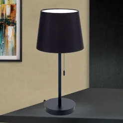 ORION Ludwig bordlampe med USB-port, sort