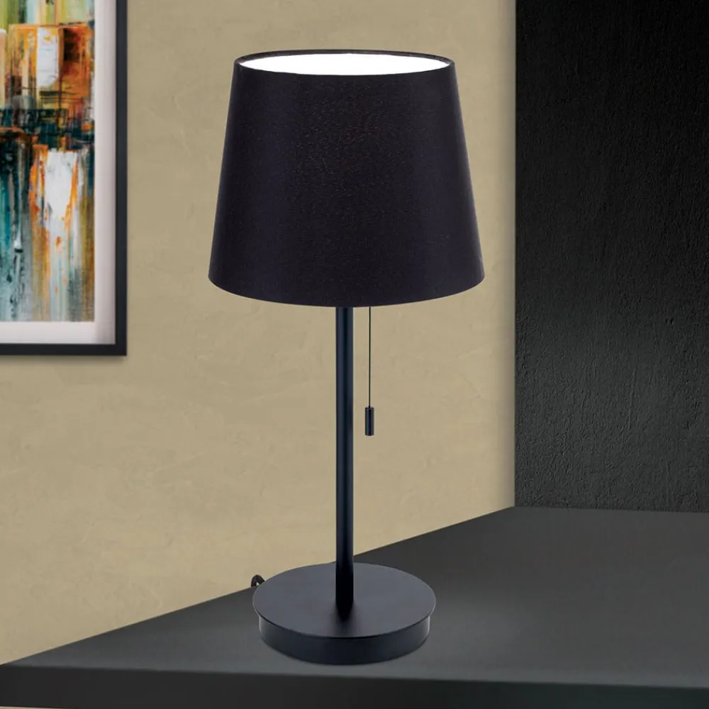 ORION Ludwig bordlampe med USB-port, sort