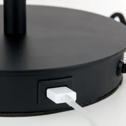 ORION Ludwig bordlampe med USB-port, sort