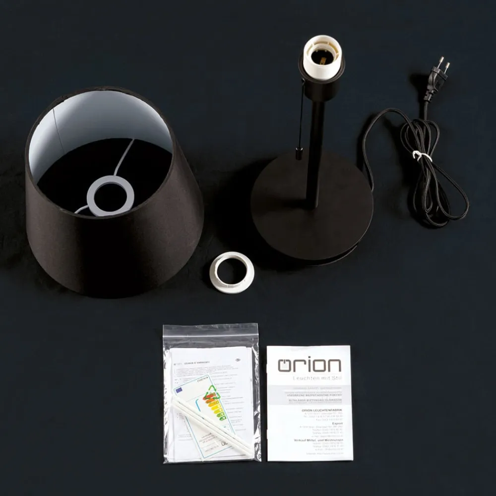 ORION Ludwig bordlampe med USB-port, sort