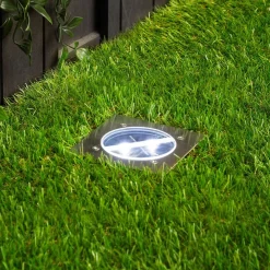 Smartwares Solcellelamper|Nedgravet Udebelysning>Lugo LED nedgravningsspot, IP44, 10,5 x 10,5 cm